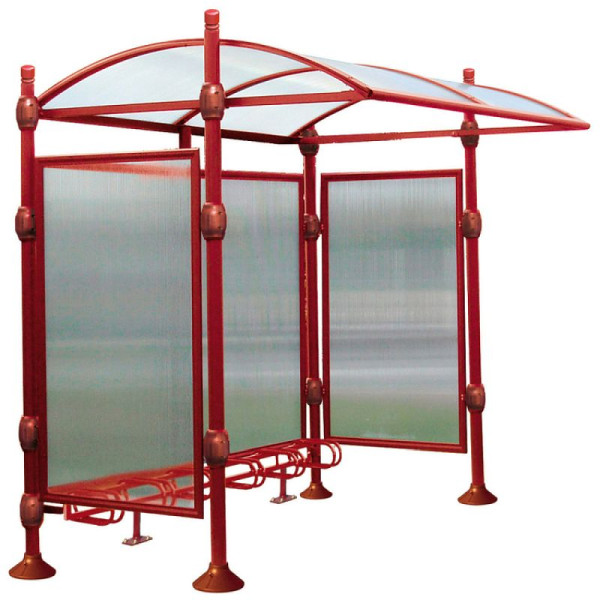 Stein HGS Überdachungssystem -Trend-, Grundfeld, RAL 3020 verkehrsrot, 22607-02