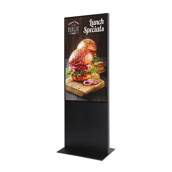 Showdown Displays Smart Line Digitale Infostele mit 55" Samsung-Bildschirm Schwarz, DITTOTEM55ESF