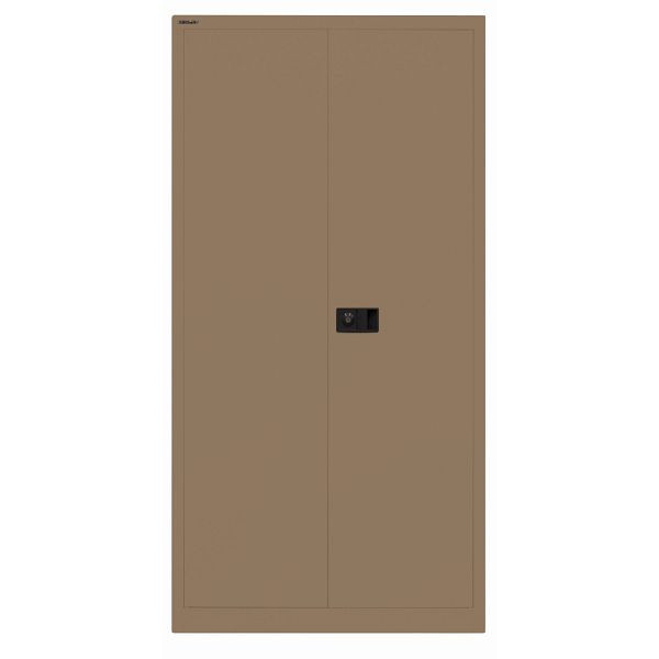 Bisley Flügeltürenschrank UNIVERSAL, 3 Fachböden für 4 Ordnerhöhen, 668 coffee, Belastbarkeit: 80kg je Fachboden, E722A03G668
