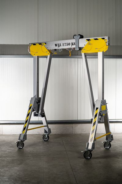 Planeta Aluminium-Portalkran RLPK-L-3 Seitenteile fahrbar und klappbar Tragfähigkeit: 1.500 kg, J00831
