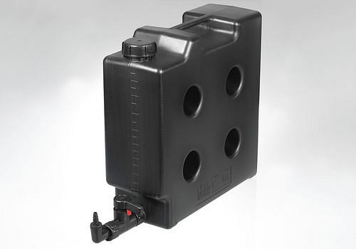 DENIOS Raumsparkanister mit Ablasshahn, 10 Liter Volumen, elektrisch leitfähig, 263372