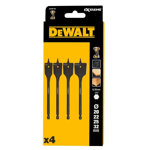 DeWalt EXTREME Holz-Fräsbohrer-Set 4-teilig, DT4797-QZ