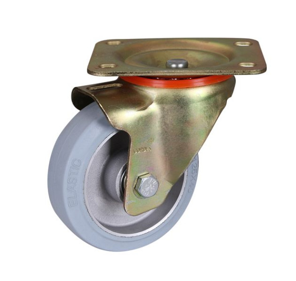 VARIOfit Bremsrolle Elastikvollgummi, 125 x 40 mm, grau, dpg-125.039