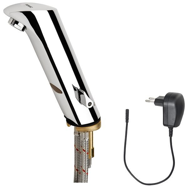 KWC Standbatterie, PROTRONIC-S, opto-elektronisch gesteuert, Mischer, Messing poliert verchromt, Steckernetzteil 100-240 VAC, 2030025078