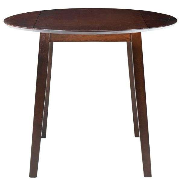 vidaXL Esstisch Klappbar Rund MDF Braun Material: MDF + geschliffenes  Gummibaumholz mit lbeschichtung 245367 gnstig versandkostenfrei online  kaufen: groe Auswahl gnstige Preise | PROFISHOP.de