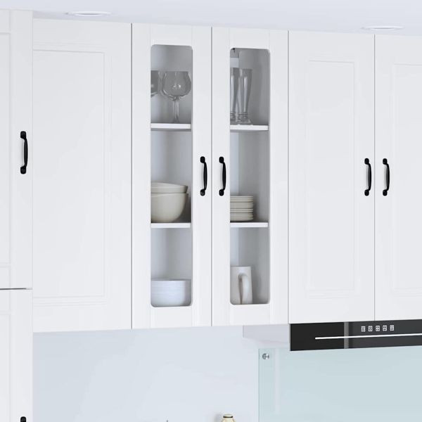 vidaXL Küchenwandschrank Hochglanz Weiß 60 x 31 x 100 cm Holzwerkstoff, 885179