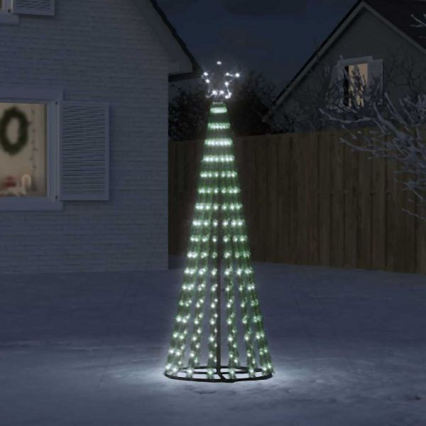 vidaXL LED Weihnachtsbaum 275 LEDs Kaltweiß 180 cm, 358065