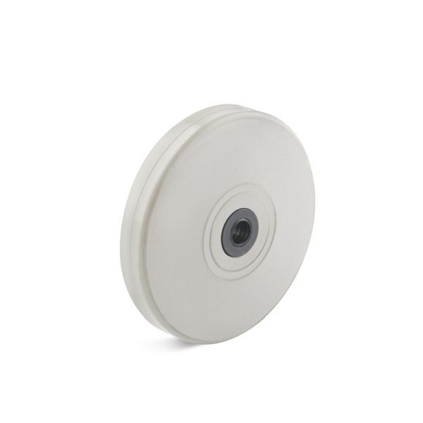 Torwegge Abweisrad, Rad-Ø 100 mm, Radbreite 20 mm, Achsloch-Ø 33 mm, Rädertyp Abweisrad, Farbe RAL 7038 - achatgrau, 0014823