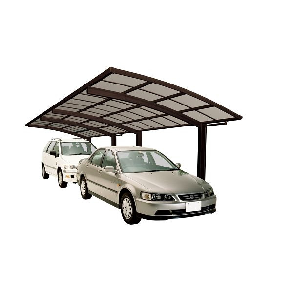 Ximax Aluminium Carport Portoforte Typ 80 Tandem Mattbraun, 78015