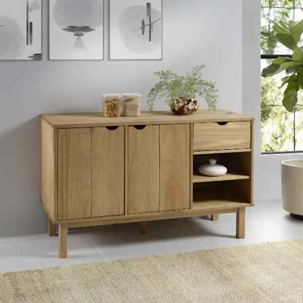 vidaXL Sideboard OTTA 114x43x73,5 cm Massivholz Kiefer, 351300