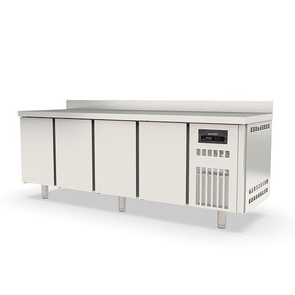 Vaiotec TOPLINE Kühltisch 700 / 4-fach GN1/1 mit 4 Türen und Aufkantung, 10303