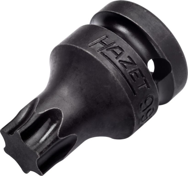 Hazet Schlag-, Maschinenschrauber Schraubendreher-Steckschlüsseleinsatz, TORX®, Vierkant hohl 12,5 mm, Innen TORX® Profil, T60, 995S-T60