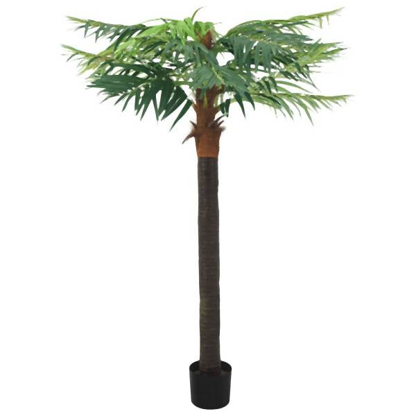vidaXL Künstliche Palme Phönix mit Topf 215 cm Grün, 336310