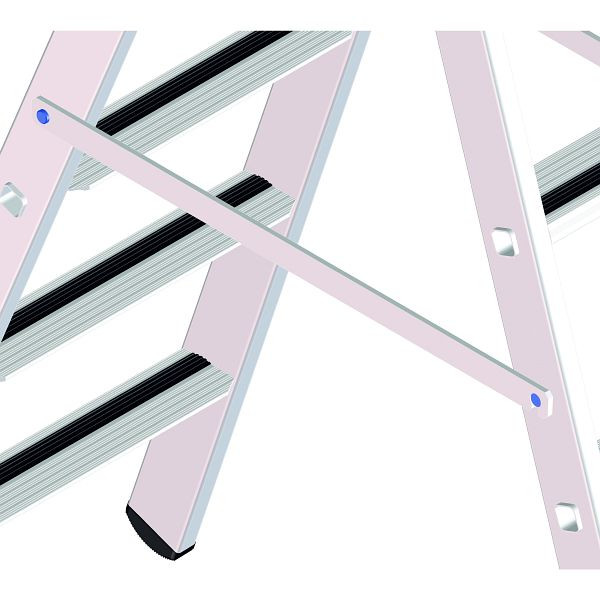 ZARGES Starre Verbindung bis 12 Stufen, für Stehleitern, 8832