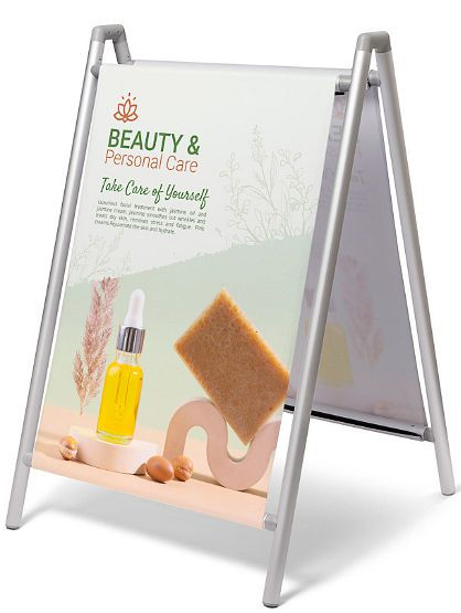 Showdown Displays Kundenstopper Fabric Move mit Klettverschluß 70 x 100 cm, ZPM70X100-GV