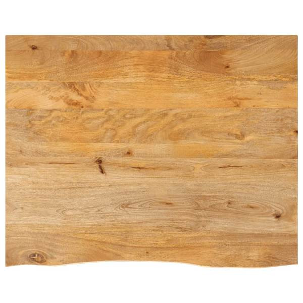 vidaXL Tischplatte mit Baumkante 110x80x2,5 cm Massivholz Mango, 370461