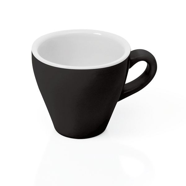 WAS Espresso Obertasse Italia Black, 0,09 Liter, Porzellan, VE: 6 Stück, 4998009