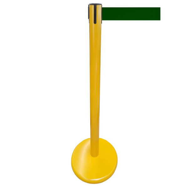 Stein HGS Personenleitsystem -P-LINE Future-, Metall/ gelb, dunkelgrün, mit Gurtendstück (Standard), Gurtlänge: 2,3 m, 12795-1002