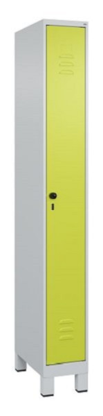 C+P Umkleidespind Classic PLUS, Füße, 1950x250x500mm, 7035/0024, Drehriegel, 080010-19 S10010
