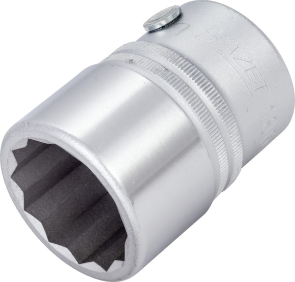 Hazet Steckschlüsseleinsatz, Doppelsechskant, Vierkant hohl 20 mm (3/4 Zoll), Außen-Doppel-Sechskant Profil, 1.1/8 ", 1000AZ-1.1/8