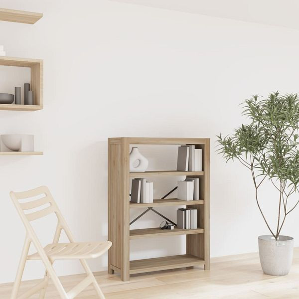 vidaXL Bücherregal 4 Fächer 80x30x110 cm Massivholz Akazie, 345085