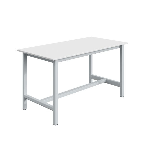 SOFAME PTH Werkbank B 2000 x T 750 x H 819mm, Melamin-Arbeitsplatte 19 mm, Lichtgrau RAL 7035, W010020058GC