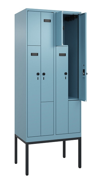 C+P Z-Spind Evolo PLUS, Gestell, 4 Fächer, 2120x800x500mm, 0010/0010, Drehriegel, 0490337-224 S10021