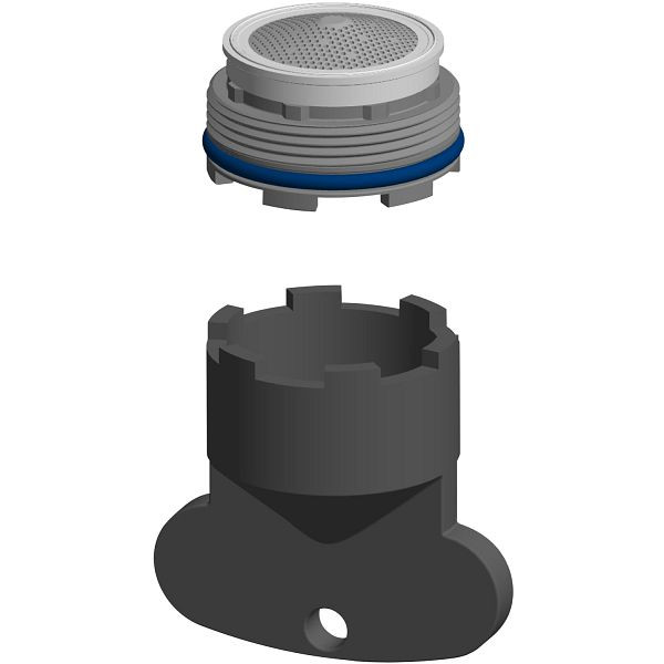 KWC Laminarstrahlregler, Außengewinde M24x1, 8,0 l/min, 2030072496