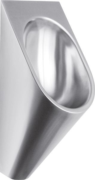 KWC Urinal, CAMPUS, Edelstahl, wasserlos, 313x733x341 mm, oval, 2050000057
