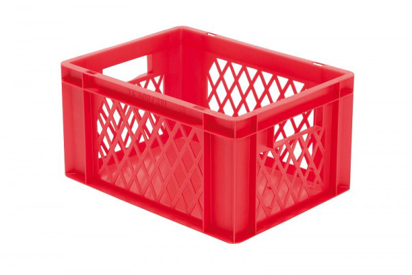 LA-KA-PE TK 400/210-1, Transport-Stapelkasten, gelb, Wände durchbrochen, VE: 4 Stück, 07421 22 14