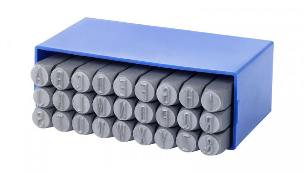 GRAVUREM SR Schlagbuchstabensatz A-Z, &, Schrifthöhe: 10 mm, 01110000