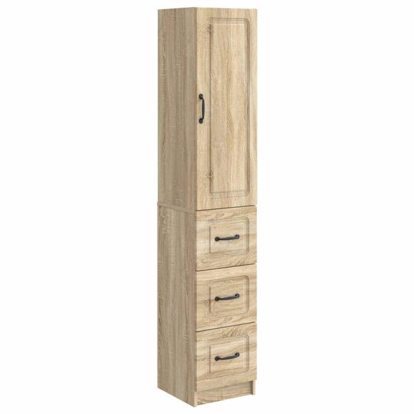 vidaXL Schrankset 2-teilig Sonoma-Eiche 33 x 34,5 x 87 cm Holzwerkstoff, 3416972