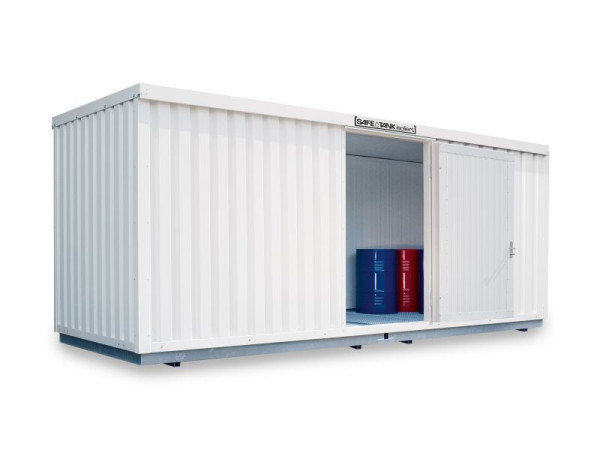 SÄBU SAFE Tank STI 1900, isoliert, montiert, Kunststoffbeschichtet RAL 9002, 6.080 x 2.170 x 2.560 mm, F8850900101