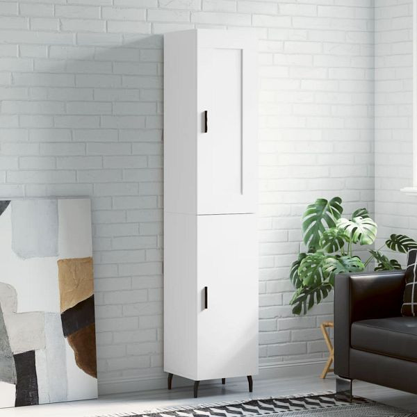 vidaXL Highboard Weiß 34,5x34x180 cm Holzwerkstoff, 3200145