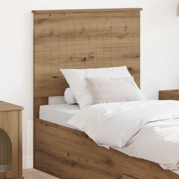 vidaXL Kopfteil mit Kopfteil Artisan-Eiche 75 cm Holzwerkstoff, 887834