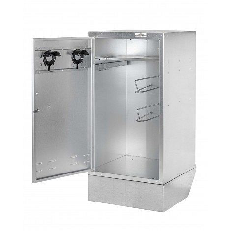 Growi Fahrbarer Sattelschrank 130 x 60 x 60 cm, mit Sattelhalter und Zylinderschloss, 10051780