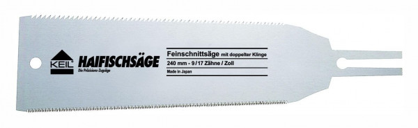 KEIL Feinschnittsäge mit doppelter Klinge Ersatzblatt 240 mm - 9-17 Zähne/Zoll, A1.100.022.440