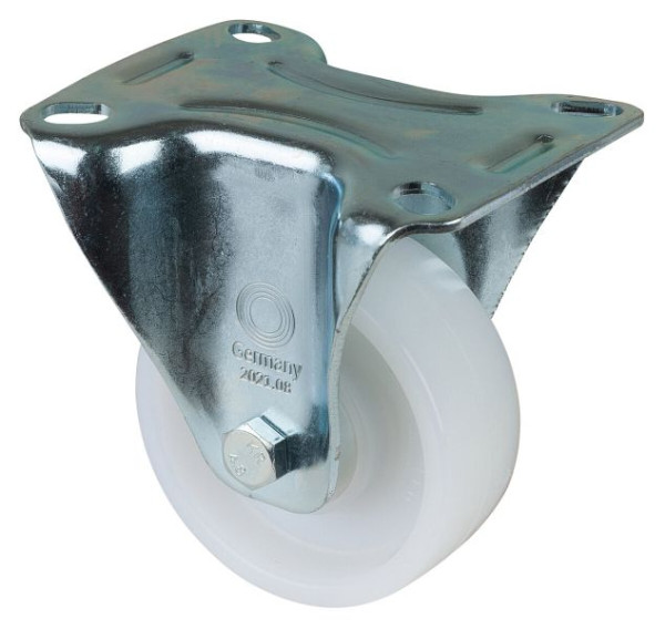 BS Rollen Transportrolle, Bockrolle, Rad-Breite 30 mm, Rad-Ø 80 mm, Tragfähigkeit 155 kg, Kugellager, VE: 2 Stück, L410.B15.081