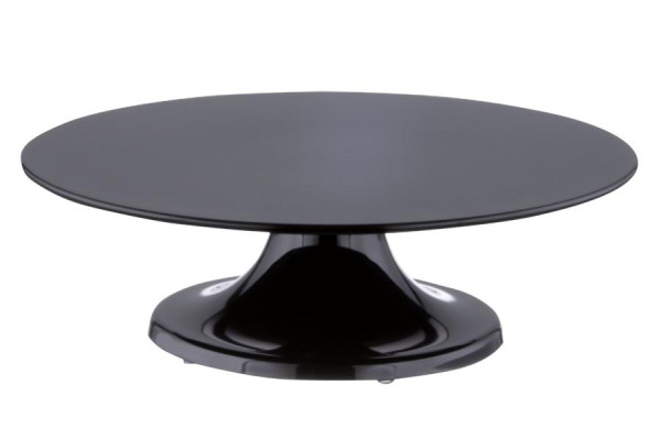 Schneider Tortenplatte Melamin, schwarz, mit Fuß, drehbar, Durchmesser 320 mm, 100 mm hoch, 227128