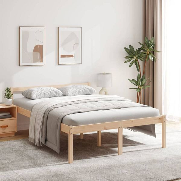 vidaXL Seniorenbett 140x200 cm Massivholz Kiefer, 810614