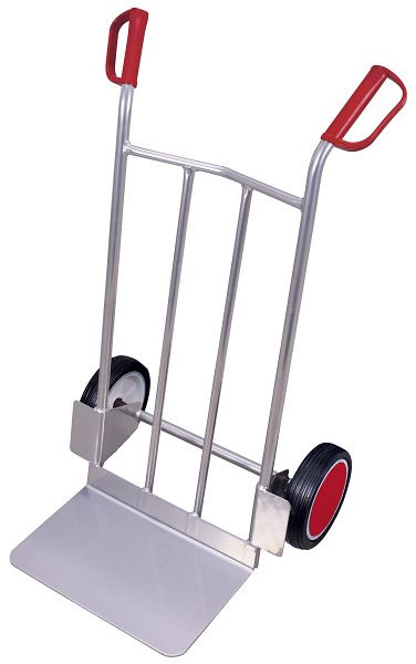 VARIOfit Aluminiumkarre mit großer Schaufel, Außenmaße: 690 x 600 x 1.110 mm, Radsatz: Vollgummibereifung, ap-710.206