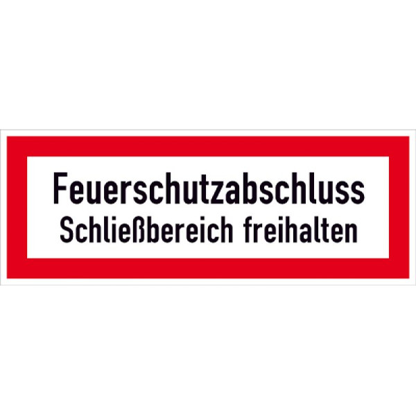 Stein HGS Hinweisschild, Feuerschutzabschluss, Folie, selbstklebend, 21.2863