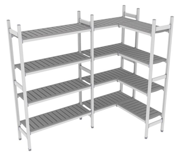 NordCap Regalsystem Z 230-140 / 234-144, 1075 / 850 / 700 x 375 x 1850 mm, 528901060