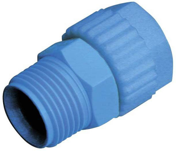 timmer A-GEk-6/4-1/4-PP, Gerade Einschraubverschraubung - konisch, aus Polypropylen, VE: 10 Stück, 01010505