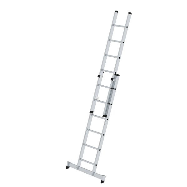 Munk Günzburger Steigtechnik Sprossen-Schiebeleiter 2-teilig mit nivello-Traverse 2x6 Sprossen, 020406