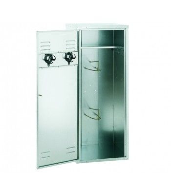 Growi Sattelschrank (HxTxB): 150 x 60 x 60 cm, Vorhangschloss, Sattelhalter, 10050150