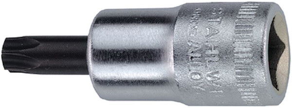 STAHLWILLE 10 mm (3/8") Schraubendrehereinsatz Nr.49TX TORX T9 Länge 49 mm, 02100009