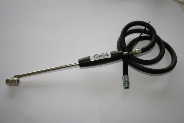 ELMAG GI-Schlauch (1 Meter) komplett mit, Zwillingsstecker für Profi-Reifenfüller Modelle 60 GE und GE/CEE geeicht, 9402051