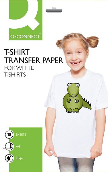 Q-Connect T-Shirt Transferfolie - A4, 0,10 mm, VE: 10 Stück, KF01430