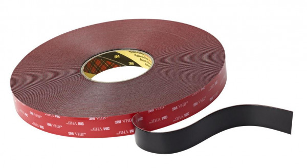 3M VHB Klebeband 5952F, schwarz, 33 m x 9 mm, VE: 8 Rollen, 7000072925